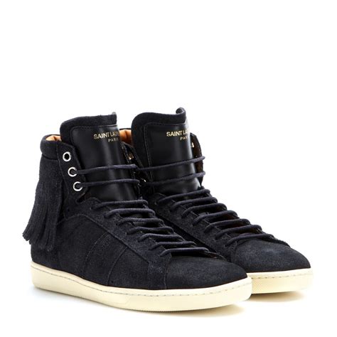 ysl sneakers high top|saint laurent sneakers women's.